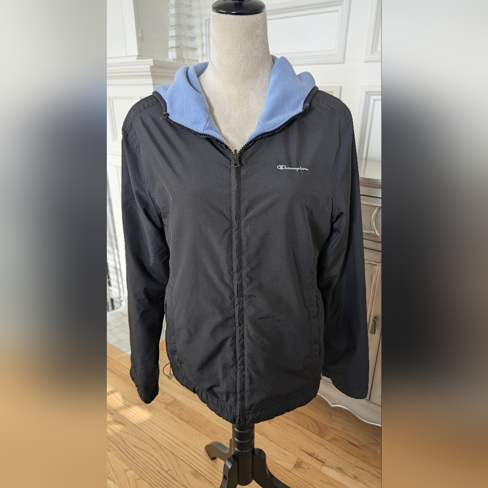 Champion Ladies Reversible Black Jacket with Blue